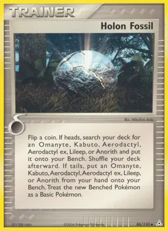 Holon Fossil card from Holon Phantoms, number 86/110