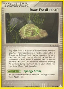 Root Fossil card from Holon Phantoms, number 93/110