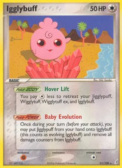 Igglybuff card from Crystal Guardians, number 21/100