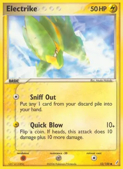 Electrike card from Crystal Guardians, number 52/100