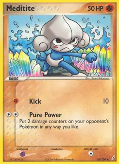 Meditite card from Crystal Guardians, number 56/100