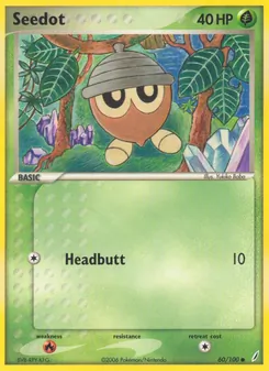 Seedot card from Crystal Guardians, number 60/100