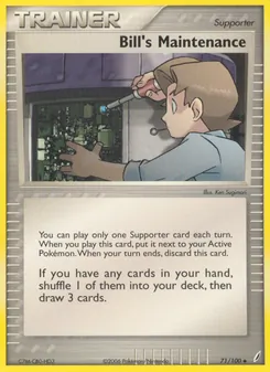 Bill's Maintenance card from Crystal Guardians, number 71/100