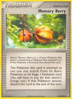 Memory Berry card from Crystal Guardians, number 80/100