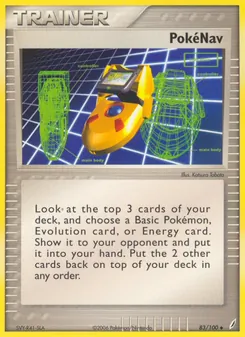 PokéNav card from Crystal Guardians, number 83/100