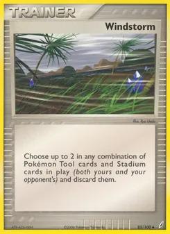 Windstorm card from Crystal Guardians, number 85/100