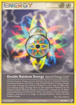 Double Rainbow Energy card from Crystal Guardians, number 88/100