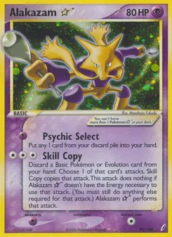 Alakazam ☆ card from Crystal Guardians, number 99/100