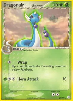 Dragonair δ card from Dragon Frontiers, number 28/101