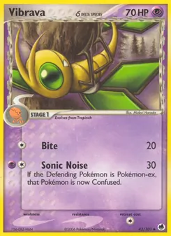 Vibrava δ card from Dragon Frontiers, number 42/101
