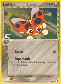 Ledyba δ card from Dragon Frontiers, number 53/101