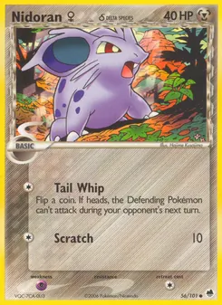 Nidoran♀ δ card from Dragon Frontiers, number 56/101