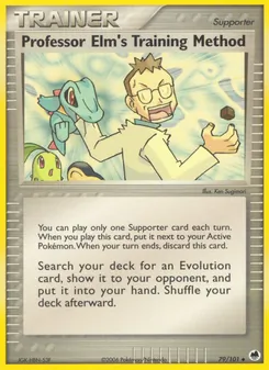 Professor Elm's Training Method card from Dragon Frontiers, number 79/101