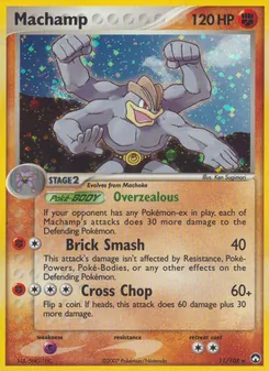 Machamp card from Power Keepers, number 11/108
