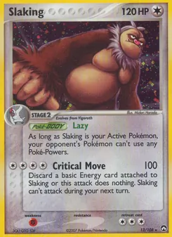 Slaking card from Power Keepers, number 13/108