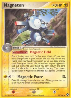 Magneton card from Power Keepers, number 16/108