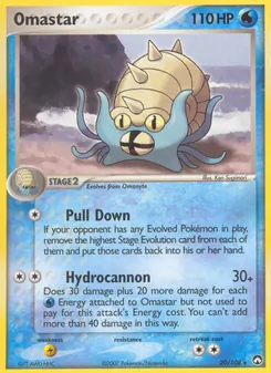 Omastar card from Power Keepers, number 20/108
