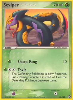 Seviper card from Power Keepers, number 23/108