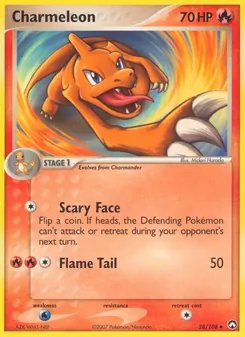 Charmeleon card from Power Keepers, number 28/108