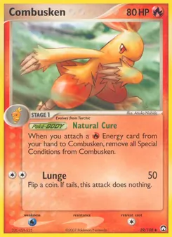 Combusken card from Power Keepers, number 29/108