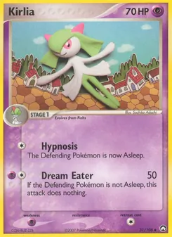 Kirlia card from Power Keepers, number 31/108