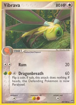 Vibrava card from Power Keepers, number 40/108