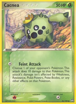 Cacnea card from Power Keepers, number 46/108