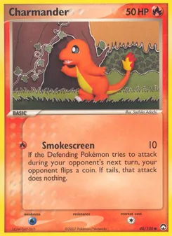 Charmander card from Power Keepers, number 48/108