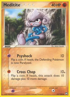 Meditite card from Power Keepers, number 55/108