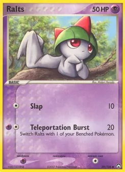 Ralts card from Power Keepers, number 59/108
