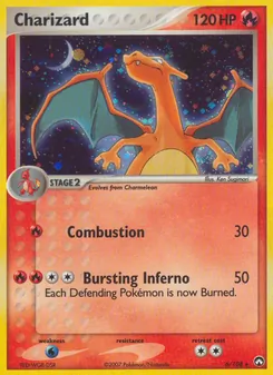 Charizard card from Power Keepers, number 6/108