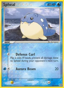 Spheal card from Power Keepers, number 65/108