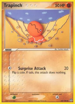 Trapinch card from Power Keepers, number 68/108