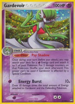 Gardevoir card from Power Keepers, number 9/108