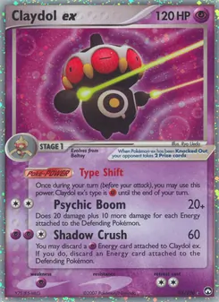 Claydol ex card from Power Keepers, number 93/108