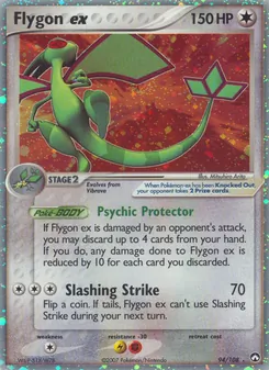 Flygon ex card from Power Keepers, number 94/108