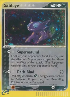 Sableye card from Sandstorm, number 10/100