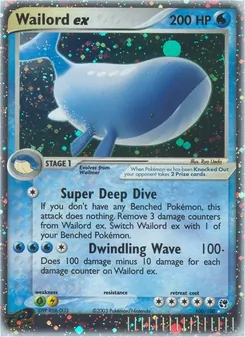 Wailord ex card from Sandstorm, number 100/100