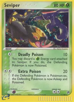 Seviper card from Sandstorm, number 11/100