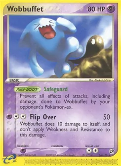Wobbuffet card from Sandstorm, number 26/100
