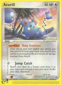 Azurill card from Sandstorm, number 31/100