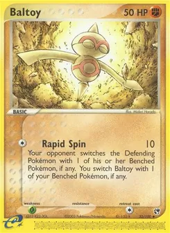 Baltoy card from Sandstorm, number 32/100