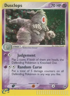 Dusclops card from Sandstorm, number 4/100