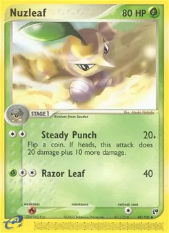Nuzleaf card from Sandstorm, number 48/100