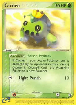 Cacnea card from Sandstorm, number 57/100