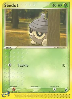 Seedot card from Sandstorm, number 77/100