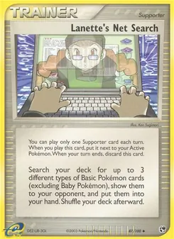 Lanette's Net Search card from Sandstorm, number 87/100