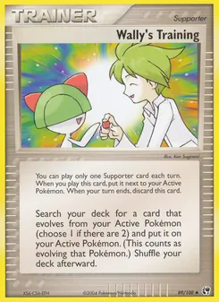 Wally's Training card from Sandstorm, number 89/100
