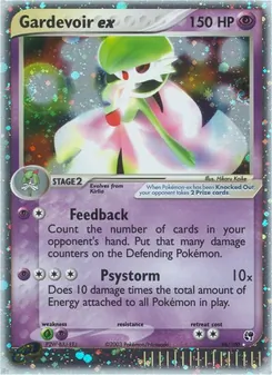 Gardevoir ex card from Sandstorm, number 96/100