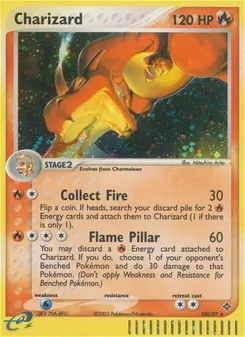 Charizard card from Dragon, number 100/97